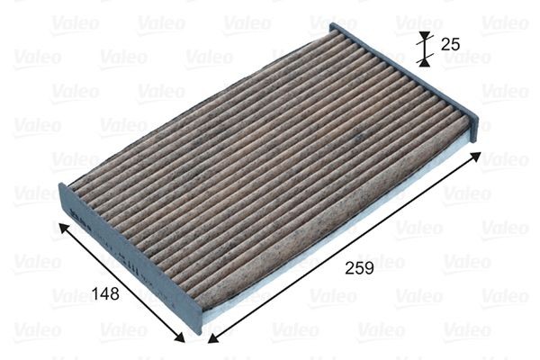Pollen filter VALEO 701049 - Nissan LEAF Air conditioner spare parts order