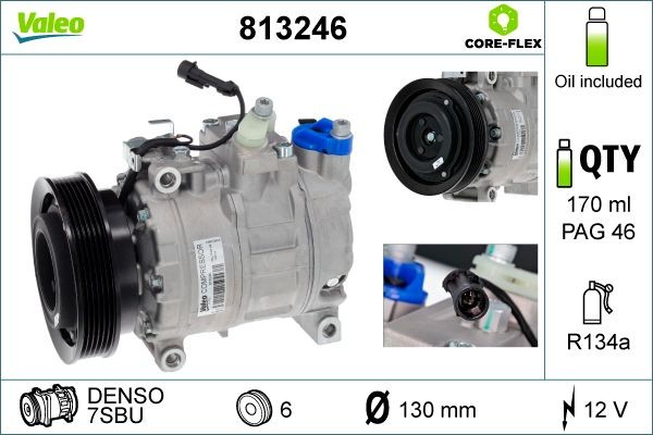 Great value for money - VALEO Air conditioning compressor 813246