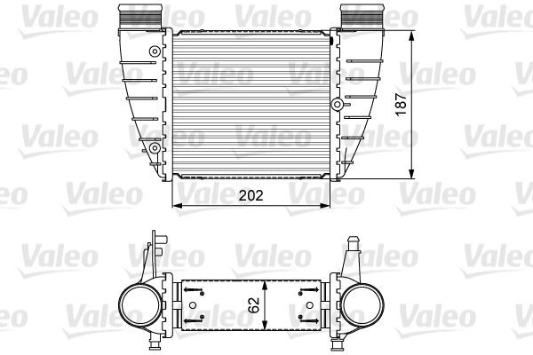 Original 818325 VALEO Intercooler SEAT