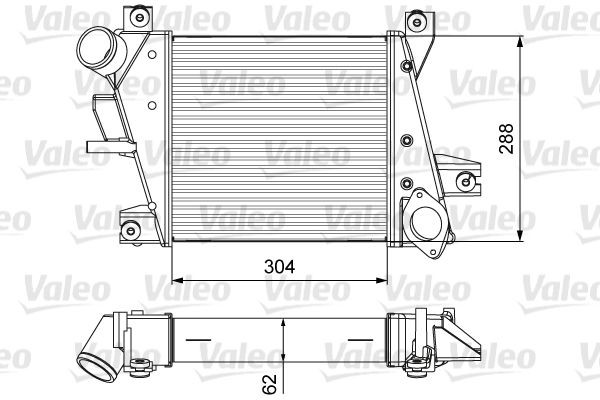 Nissan PATROL Intercooler VALEO 818360 cheap