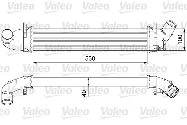 VALEO 818544 Intercooler without EGR valve