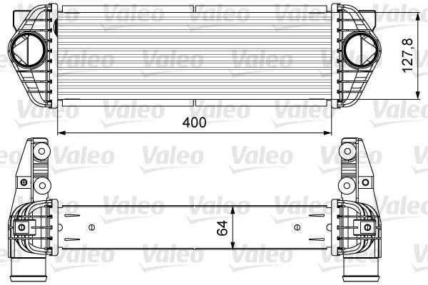 818607 VALEO Turbo intercooler FORD without EGR valve