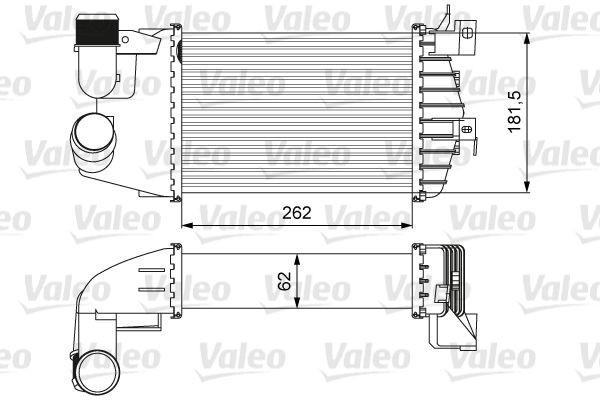 VALEO 818627 Opel ZAFIRA 2010 Intercooler charger
