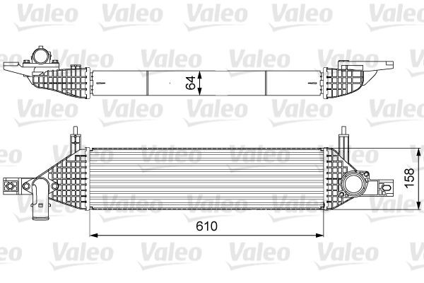VALEO 818633 Intercooler without EGR valve