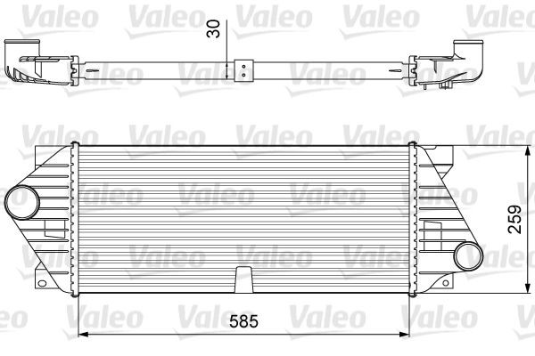 818635 VALEO Turbo intercooler MERCEDES-BENZ without EGR valve