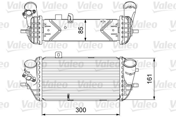 818637 VALEO Turbo intercooler HYUNDAI without EGR valve