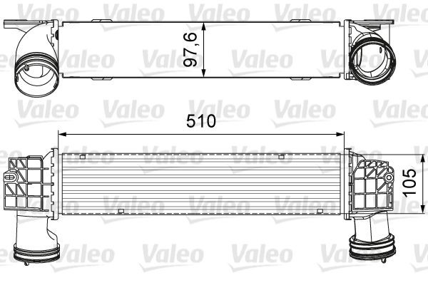 VALEO 818664 Intercooler without EGR valve
