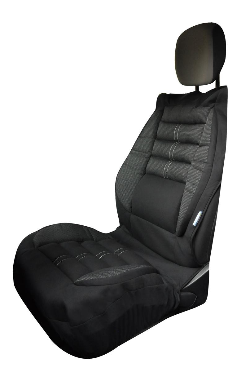 KINE TRAVEL black, Massage, Polyester, PU (Polyurethane) Number of Parts: 2-part Seat cover 169822 buy
