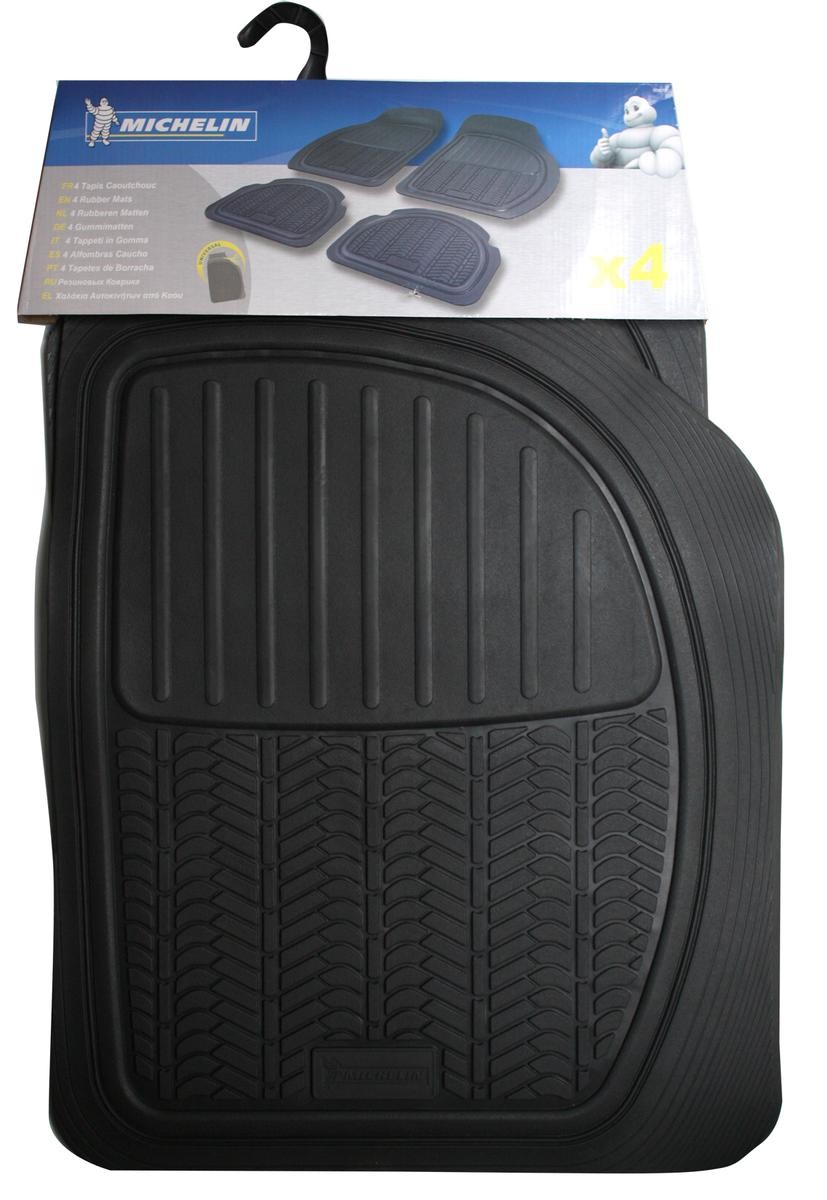 28038 WALSER EVO Fußmatten Gummi, vorne und hinten, Menge: 4, schwarz,  Universelle passform, 64 x 45, 45 x 33