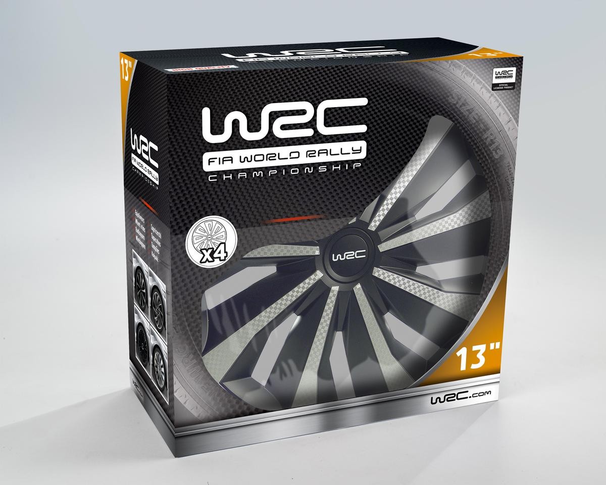 WRC 007496 Wheel trims 13 Inch Black/Carbon