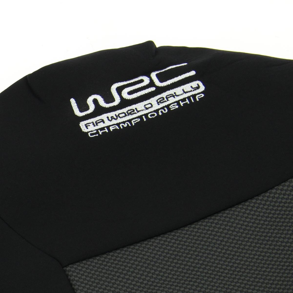 007590 WRC Autositzbezug schwarz, Mit Motiv, Polyester, vorne und hinten  007590 ❱❱❱ Preis und Erfahrungen