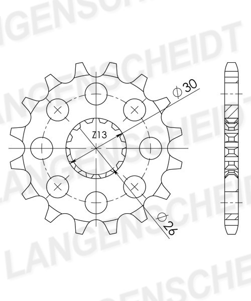 AFAM 88600-17 Chain Pinion Number of Teeth: 17
