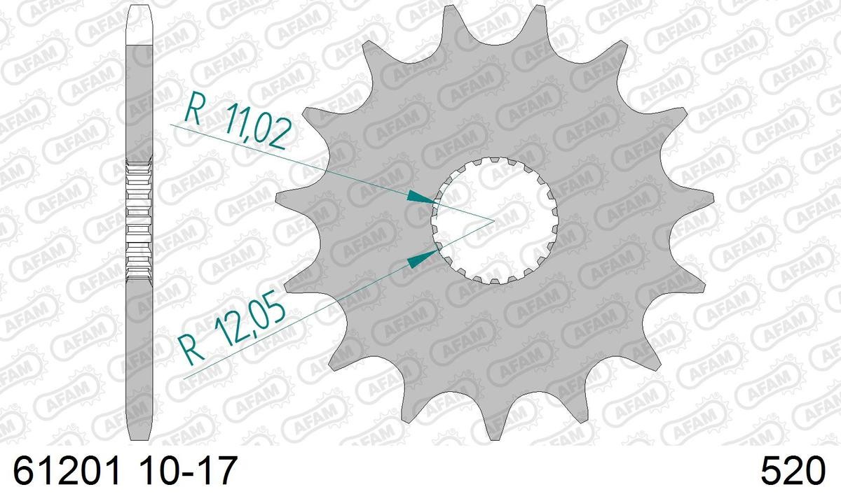 6120117 Chain Pinion AFAM 61201-17 review and test