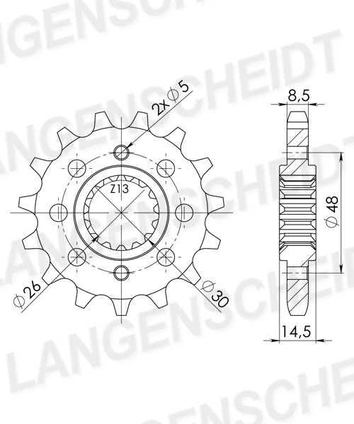 2060215 Chain Pinion AFAM 20602-15 review and test