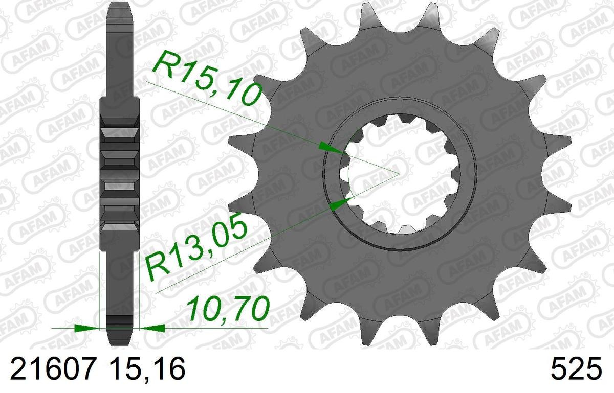 AFAM Number of Teeth: 16 Chain Pinion 21607-16 buy