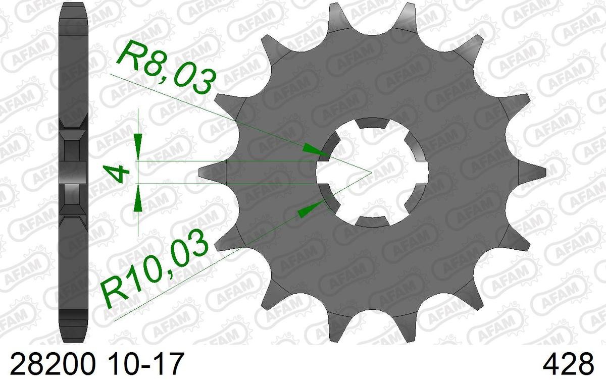 AFAM Number of Teeth: 14 Chain Pinion 28200-14 buy