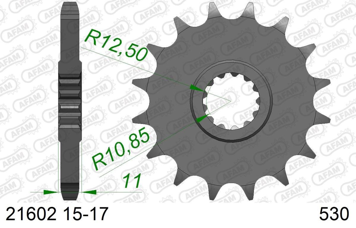 AFAM 21602-16 Chain Pinion Number of Teeth: 16