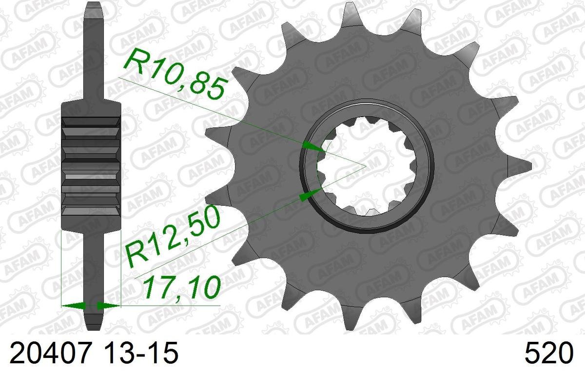 AFAM Number of Teeth: 15 Chain Pinion 20407-15 buy