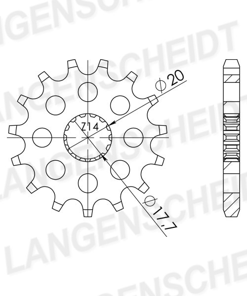 2120214 Chain Pinion AFAM 21202-14 review and test