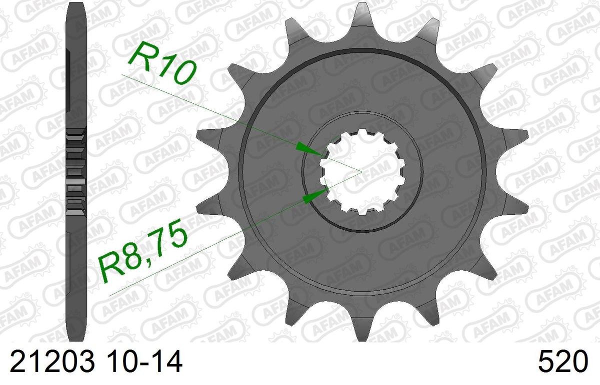 AFAM Number of Teeth: 13 Chain Pinion 21203-13 buy