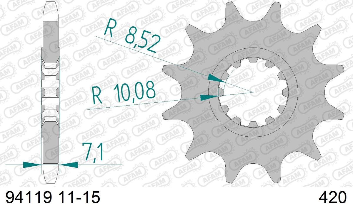 AFAM Number of Teeth: 15 Chain Pinion 94119-15 buy