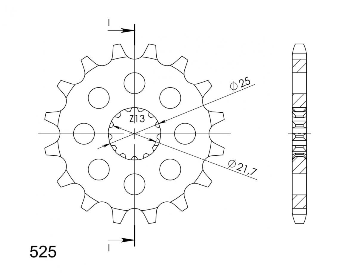 AFAM 28401-16 Chain Pinion Number of Teeth: 16