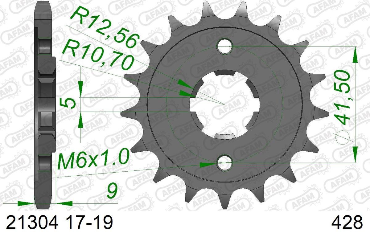 AFAM Number of Teeth: 17 Chain Pinion 21304-17 buy