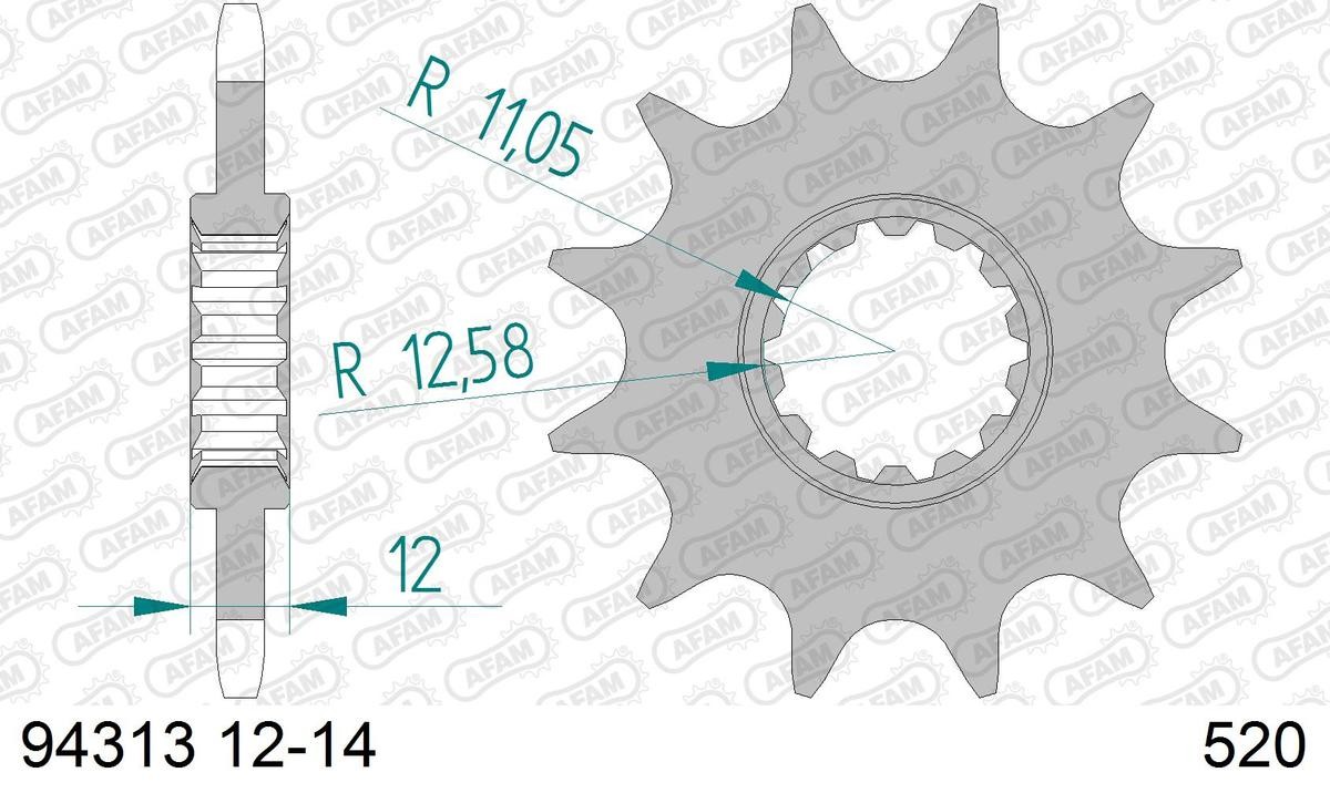 AFAM Number of Teeth: 13 Chain Pinion 94313-13 buy