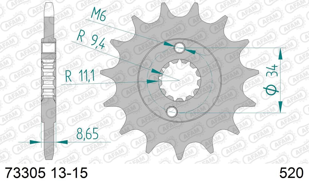 AFAM 73305-15 KTM Kettenritzel Motorrad zum günstigen Preis