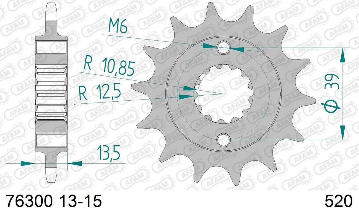 AFAM Number of Teeth: 14 Chain Pinion 76300-14 buy