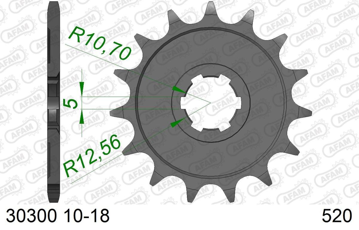 AFAM Number of Teeth: 14 Chain Pinion 30300-14 buy