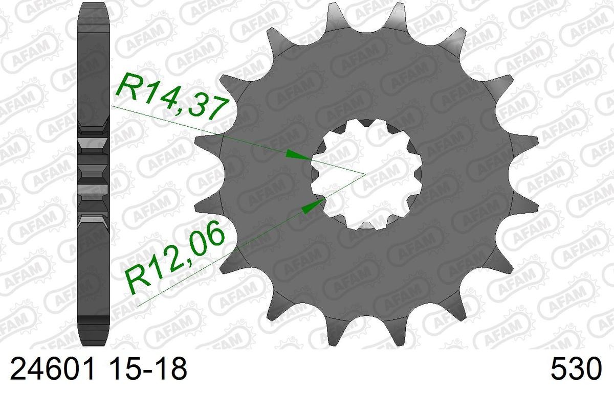 AFAM Number of Teeth: 17 Chain Pinion 24601-17 buy