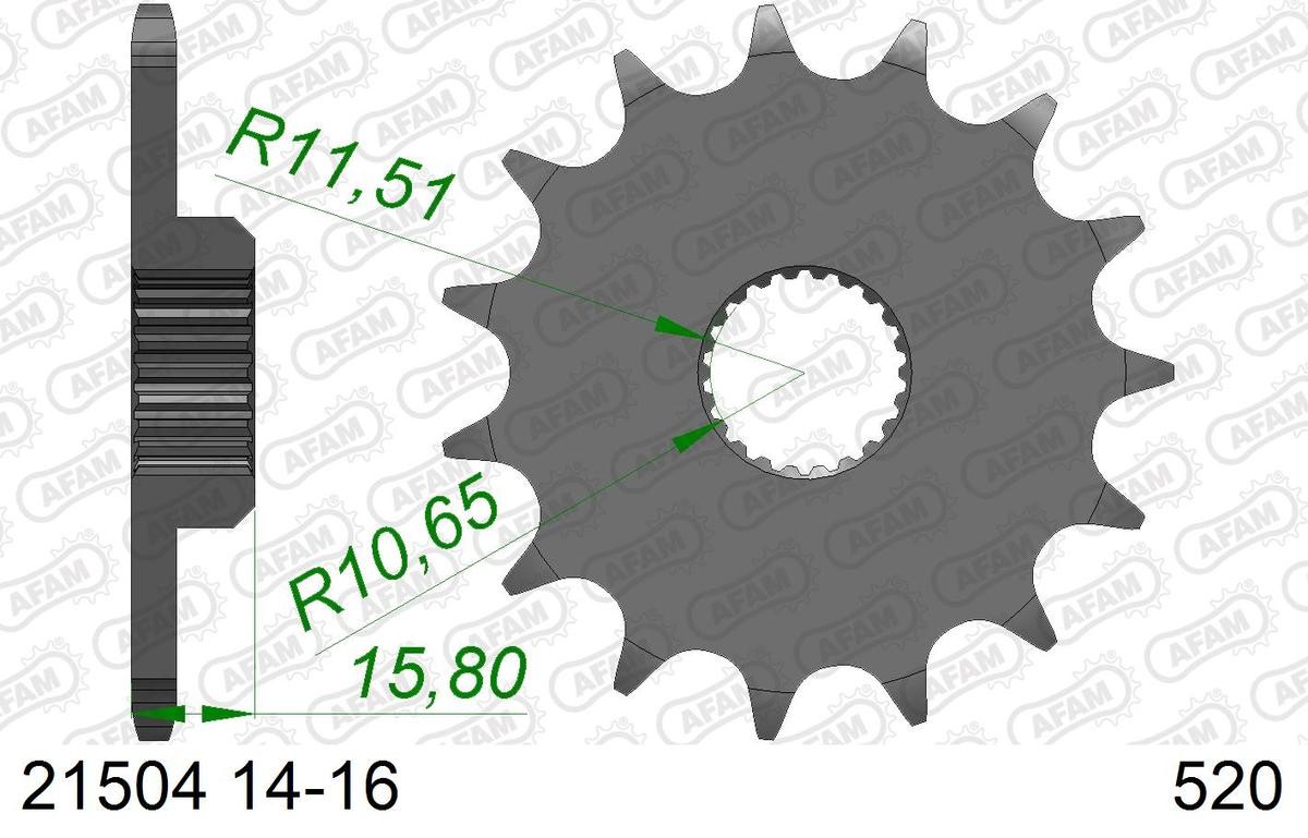 AFAM Number of Teeth: 15 Chain Pinion 21504-15 buy