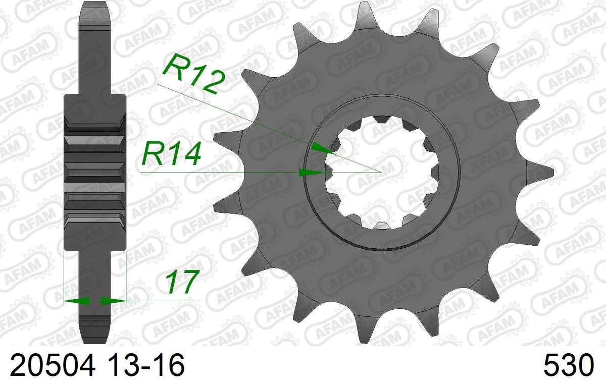 AFAM Number of Teeth: 14 Chain Pinion 20504-14 buy