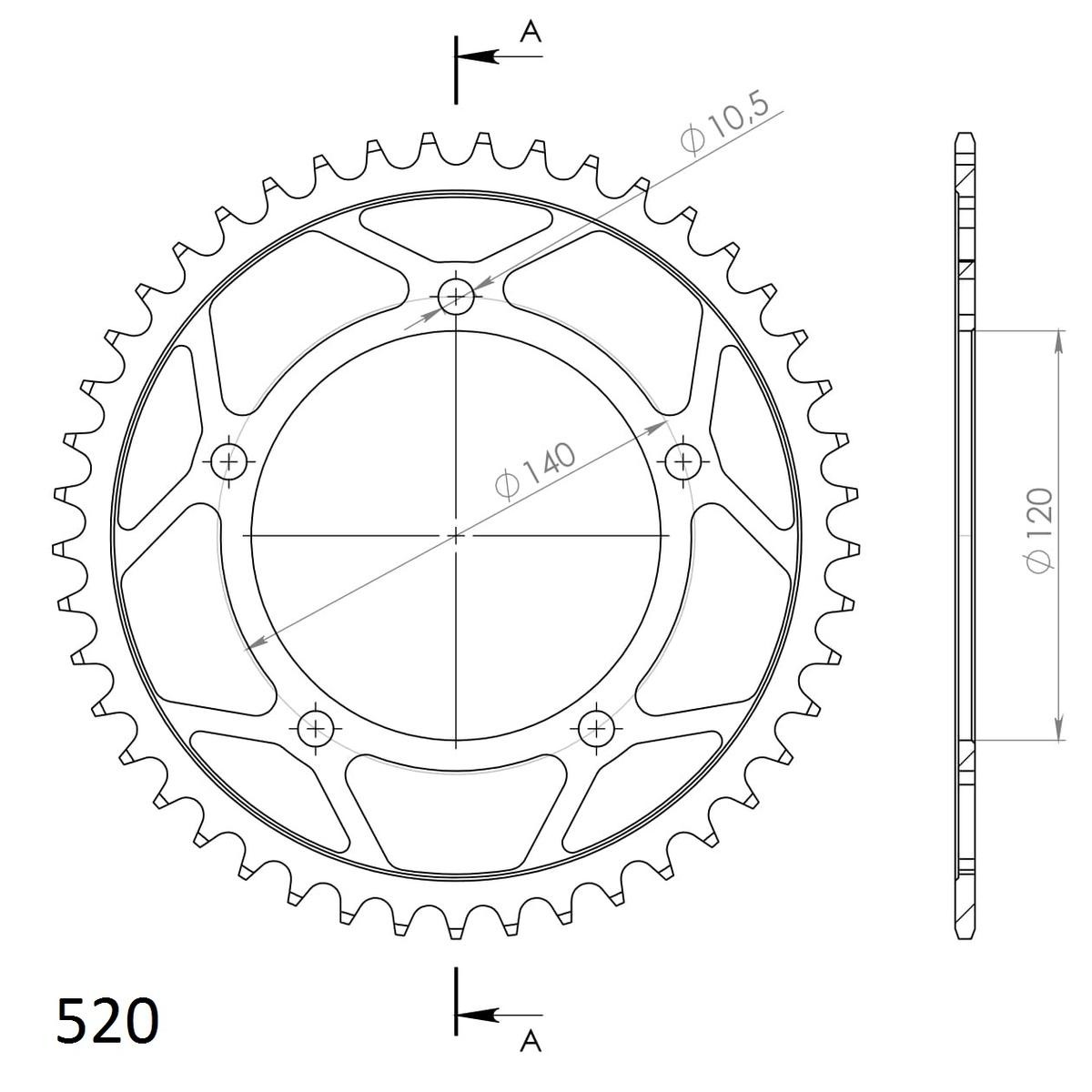 1560545 Chain Sprocket AFAM 15605-45 review and test