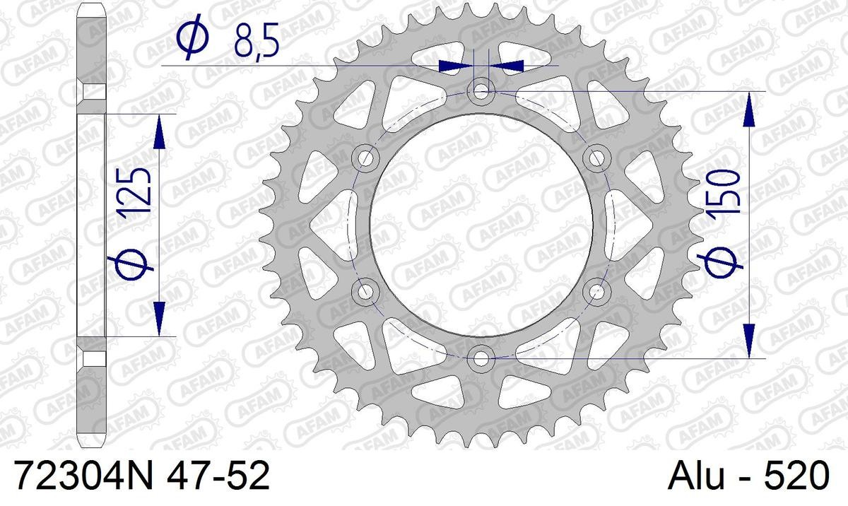 Kettenrad AFAM 72304N-50 KTM STING Teile online kaufen