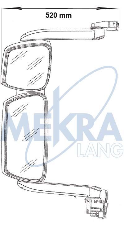 MEKRA Outside Mirror, driver cab 59.1008.018.099