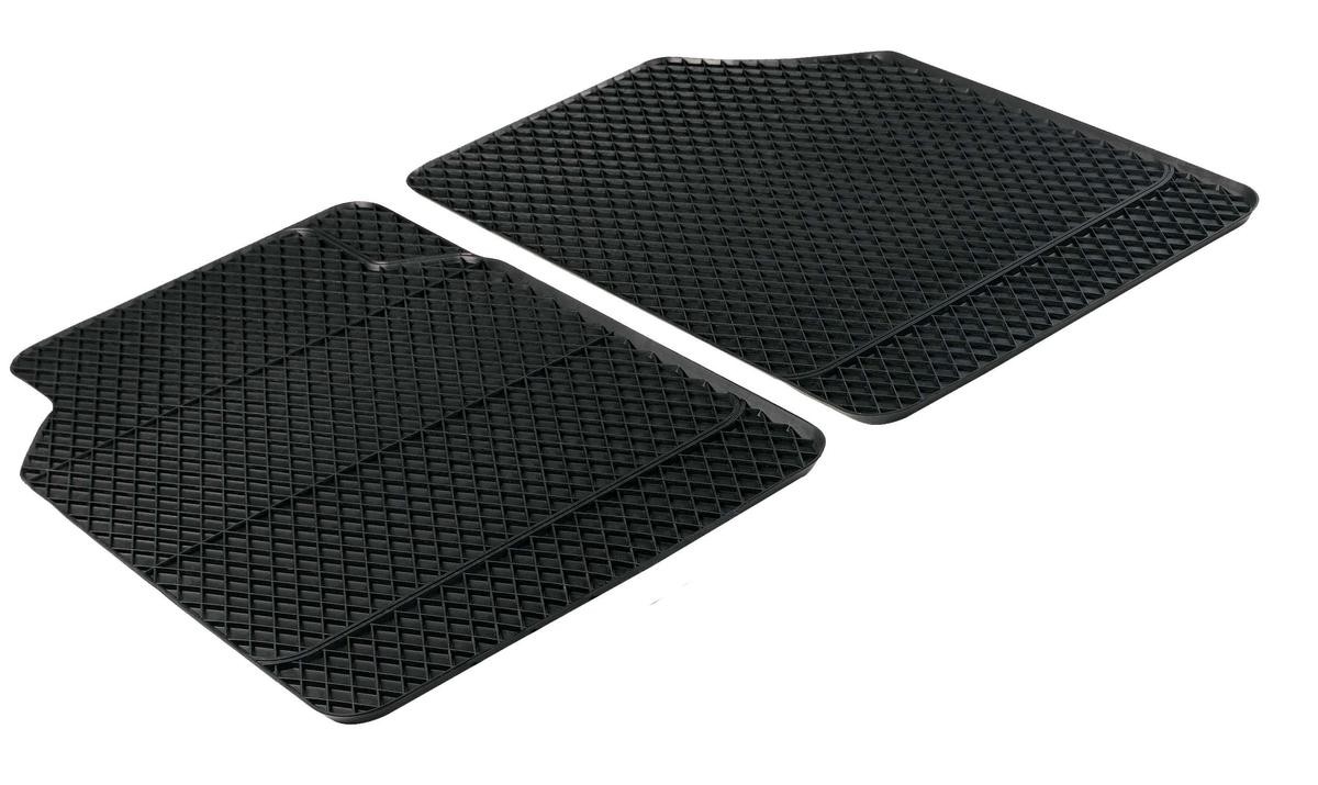 WALSER Robust Rubber, Front, Quantity: 2, black, Universal fit, 66 x 44 Size: 66 x 44 Car mats 28019 buy