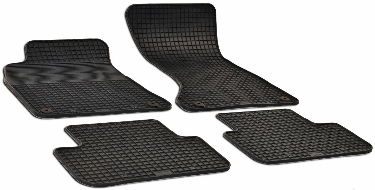 Tailored car mats for AUDI A4 B8 Saloon (8K2) rubber and textile