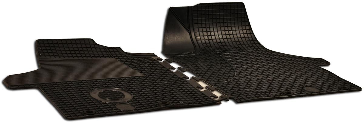 WALSER Rubber, Front, Quantity: 2, black Car mats 50552 buy
