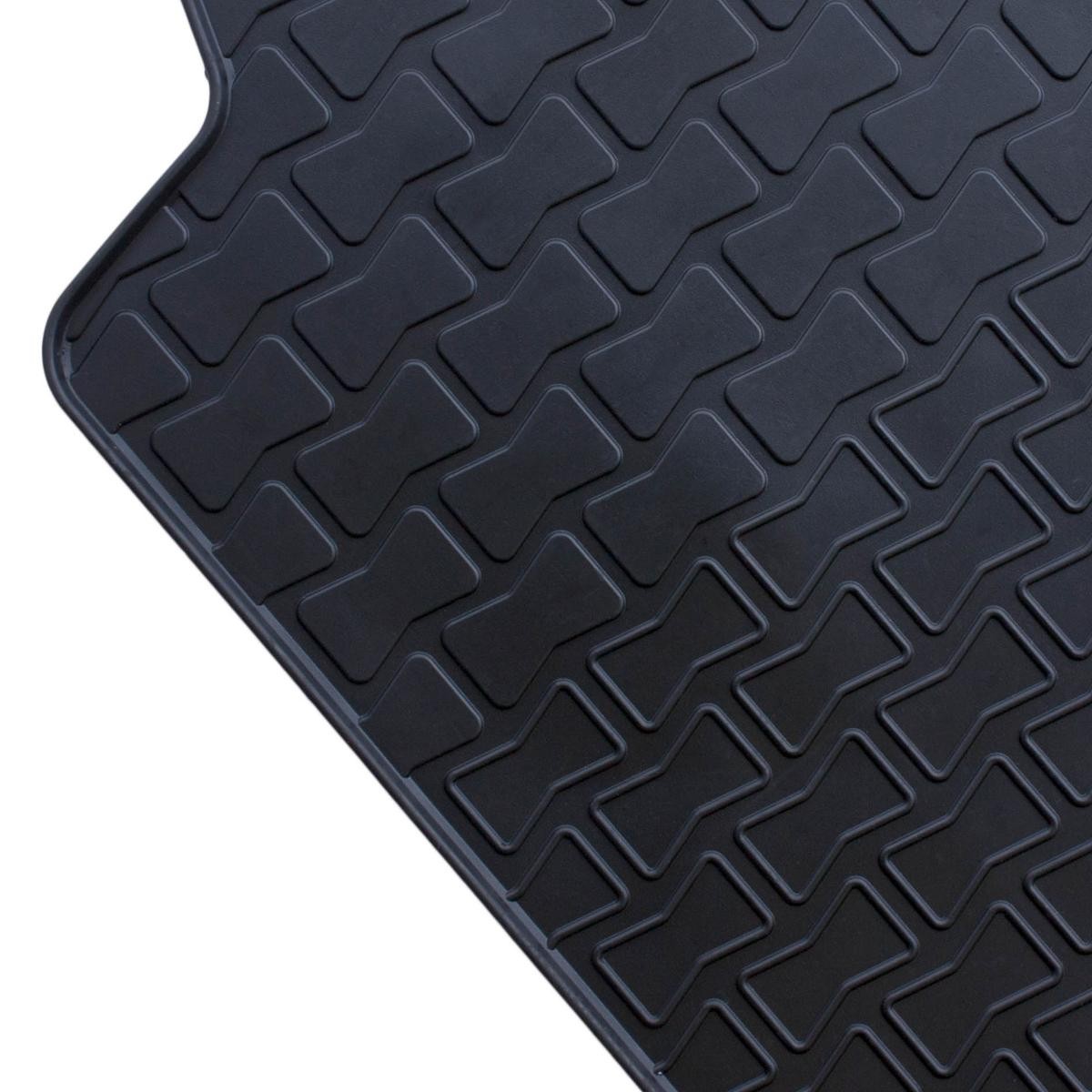 50601 Floor mats 50601 WALSER Rubber, Front and Rear, Quantity: 4, black, Tailored