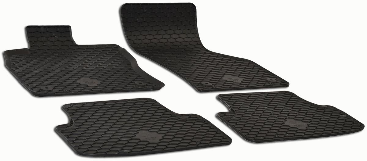 WALSER Rubber, Front and Rear, Quantity: 4, black, Tailored Car mats 50655 buy