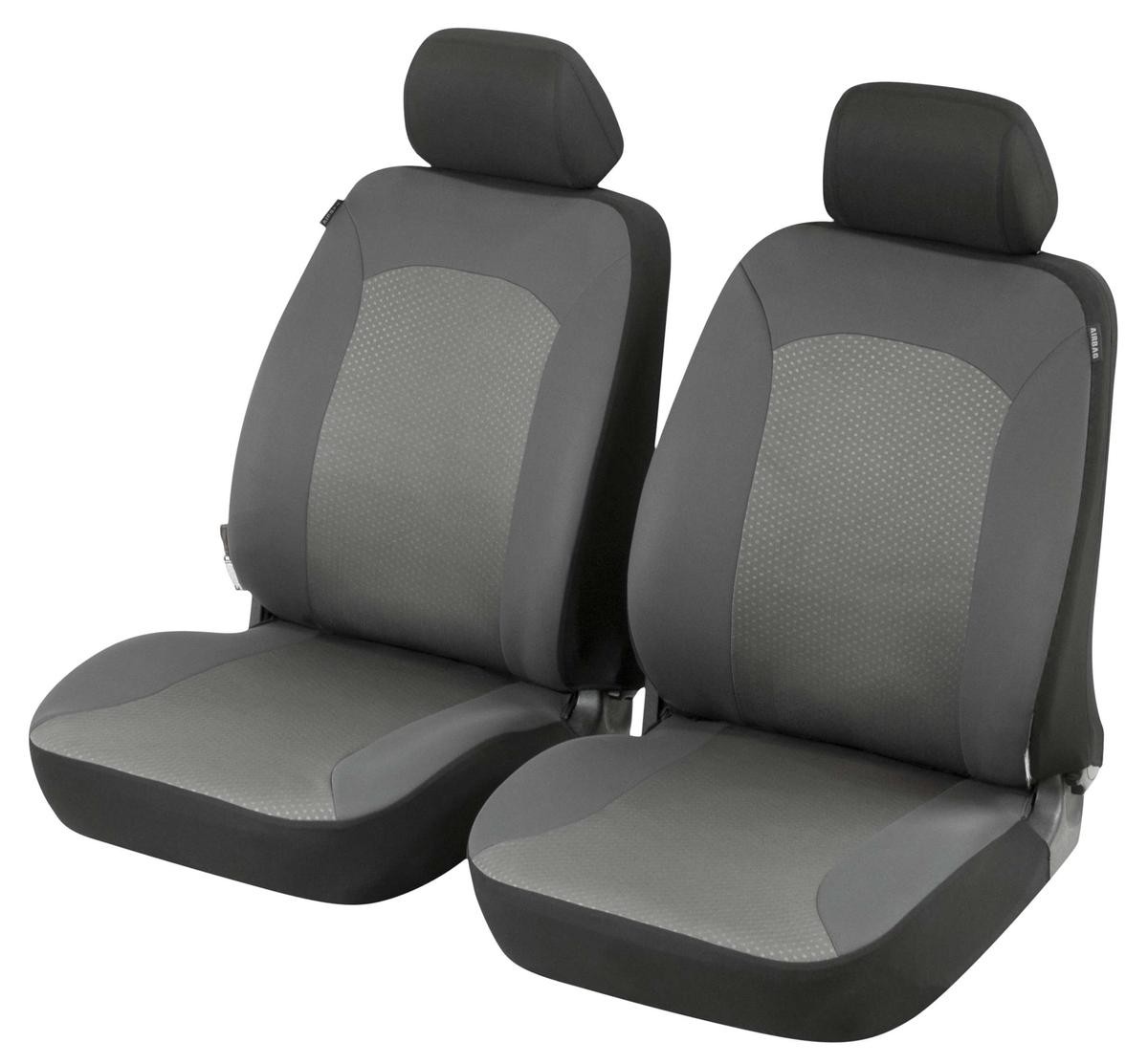 11791 WALSER ZIPP IT Premium Autositzbezug grau, schwarz, Polyester, vorne  ▷ AUTODOC Preis und Erfahrung