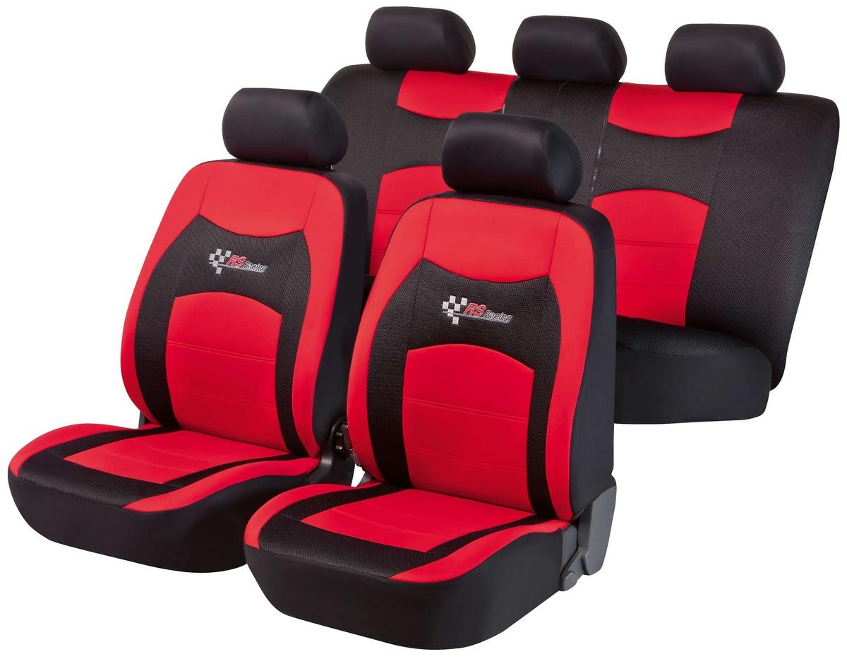11819 WALSER RS ​​Racing Autositzbezug schwarz, Rot, Mit Motiv, Polyester,  vorne und hinten ▷ AUTODOC Preis und Erfahrung