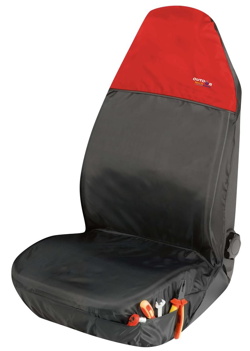 WALSER 12062 Auto seat covers OPEL Corsa D Hatchback (S07) Front, black, red