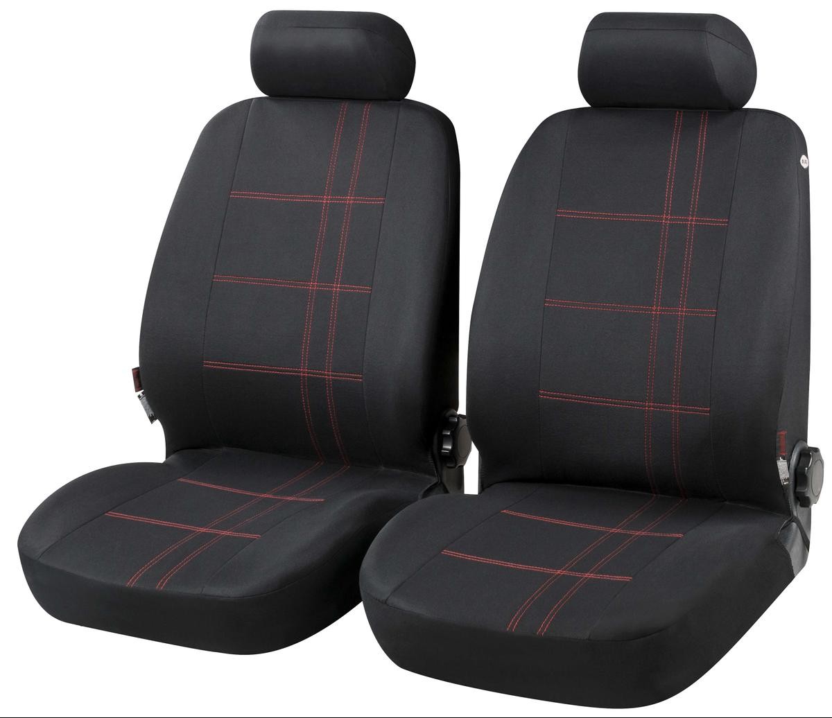 Schonbezüge Sitzbezüge Sitzschoner für Volkswagen Dunkel Rot Schwarz 1
