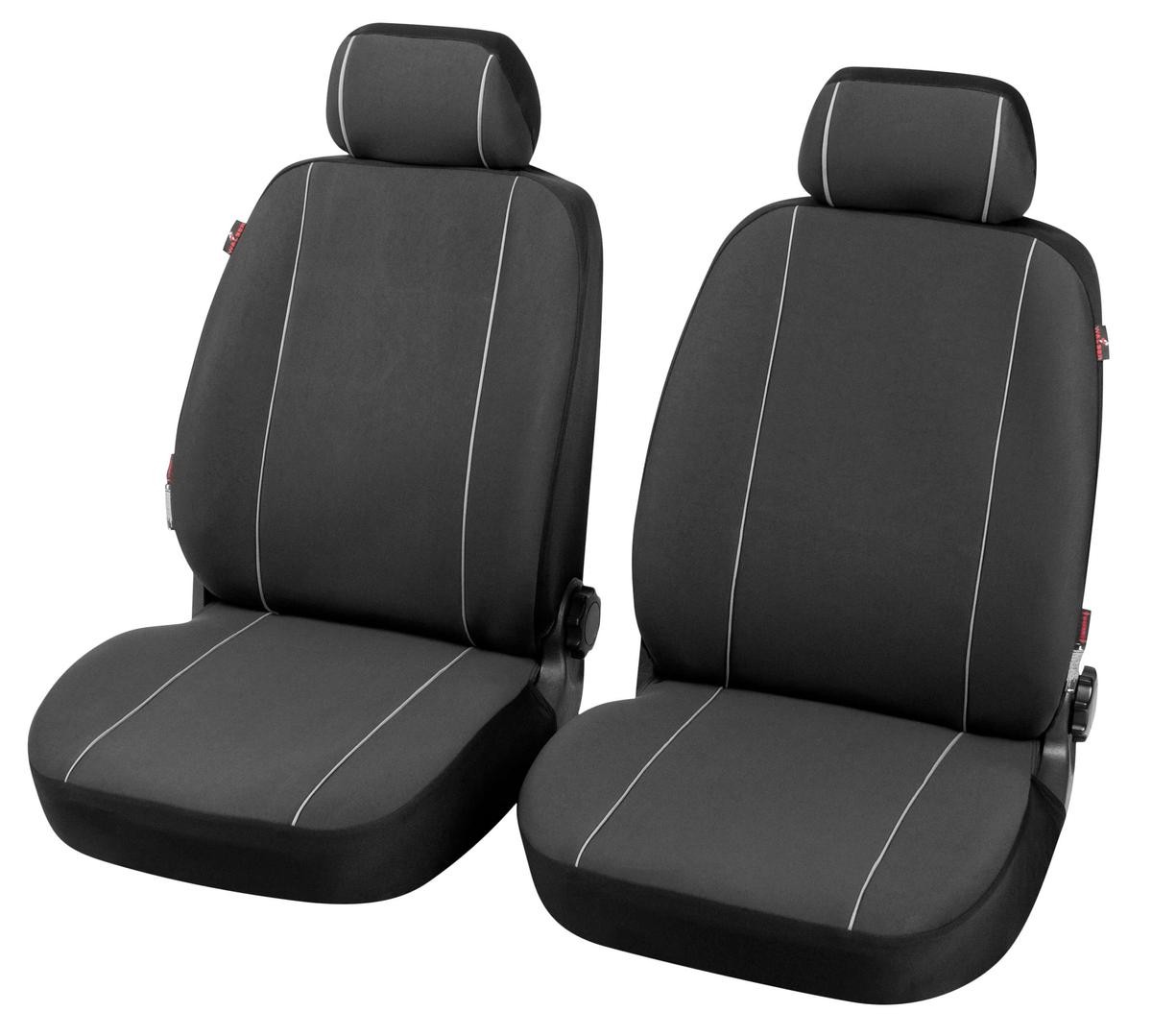 WALSER 13556 Auto seat covers MERCEDES-BENZ A-Class (W176) black, Polyester, Front