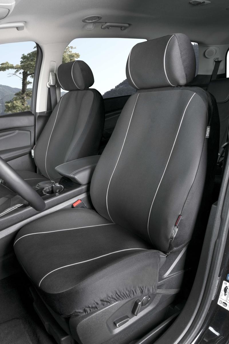 13556 WALSER Modulo Autositzbezug schwarz, Polyester, vorne ▷ AUTODOC Preis  und Erfahrung