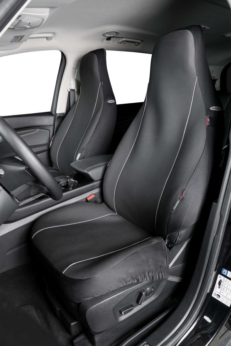 13558 WALSER Modulo Autositzbezug schwarz, Polyester, vorne | AUTODOC Preis  und Erfahrung