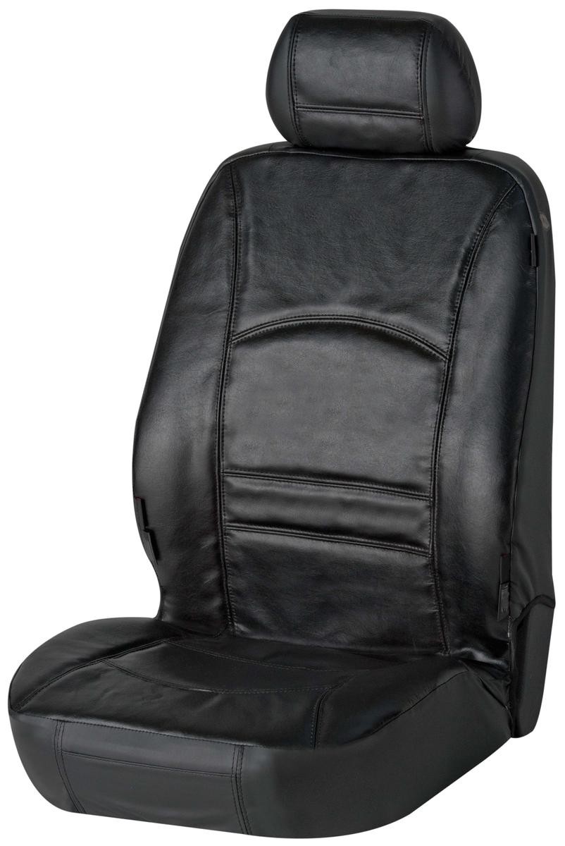 WALSER 19678 Auto seat covers FORD FOCUS 3 black, Leather, Front